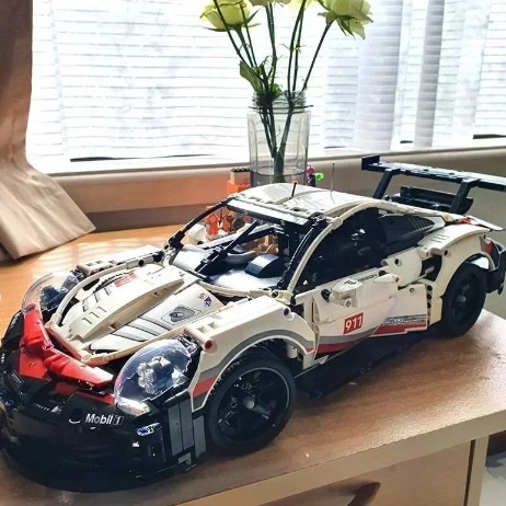  Blocs de construction Porsche 911 RSR, 1580 briques, compatibles avec Lego