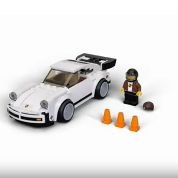  kit de construction blocs de construction Porsche 911 modèle 1974, avec figurine, compatible avec Lego