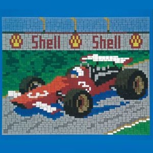 Stickit 41063 Stickit formule 1 wagen, ca. 2220 steentjes, compatible met Ministeck 