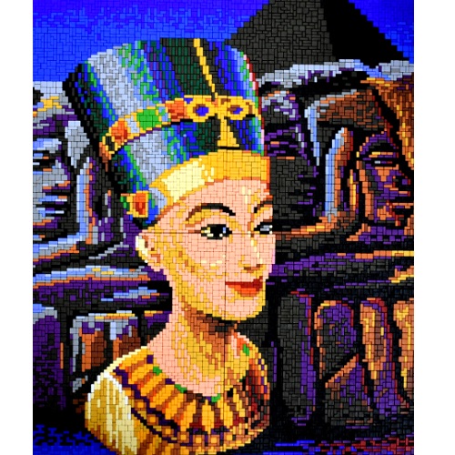 Stickit 41262 Stickit farao Nefertiti, ca. 8.600 steentjes, compatible met Ministeck 