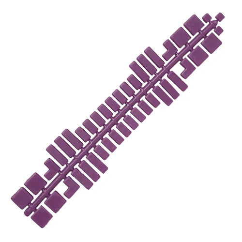 Stickit 620 losse kleurstrip 620 paars met 43 steentjes, geschikt voor Ministeck en stickit 