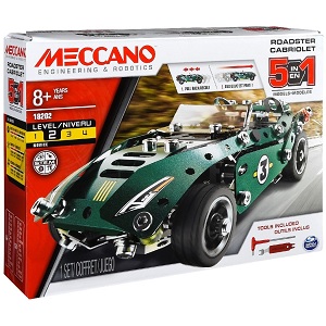 Meccano 5 Model Set Roadster met instructies voor 5 modellen