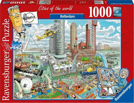 Legpuzzel Fleroux Rotterdam, 1000 stukjes