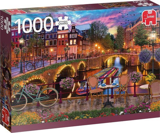 Puzzle Canaux d Amsterdam, 1000 pièces Vous êtes prêt pour un moment pour vous et vous souhaitez vous détendre ?
Avec les puzzles, vous oubliez complètement le temps... le résultat final est une belle image que vous pourrez apprécier pendant des années.