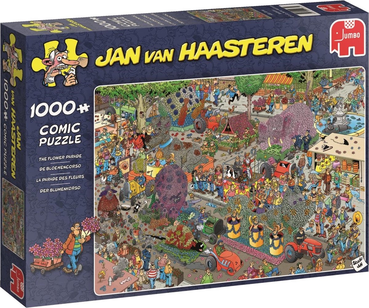 Puzzle Jan van Haasteren: Le défilé de fleurs, 1000 pièces 