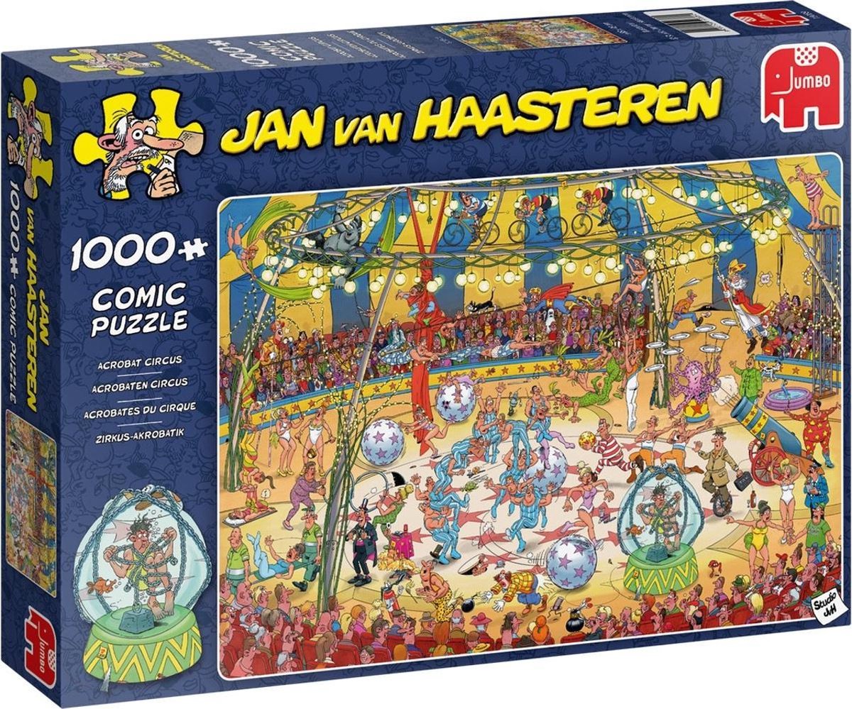 Puzzle Jan van Haasteren: Cirque des acrobates, 1000 pièces 