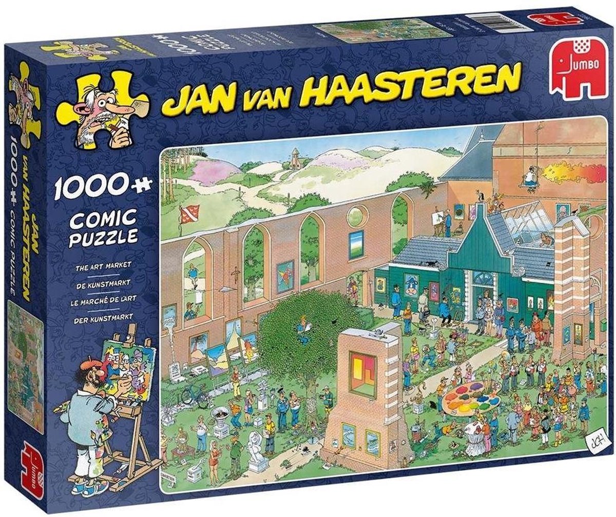 Legpuzzel Jan van Haasteren: De Kunstmarkt, 1000 stukjes