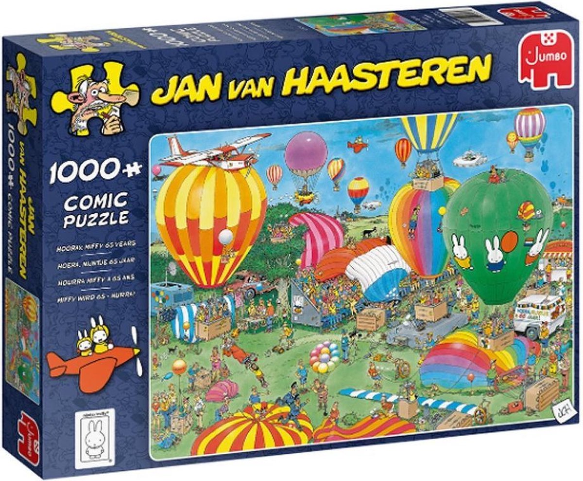 Puzzle Jan van Haasteren : Hooray Miffy 65 ans, 1000 pièces 