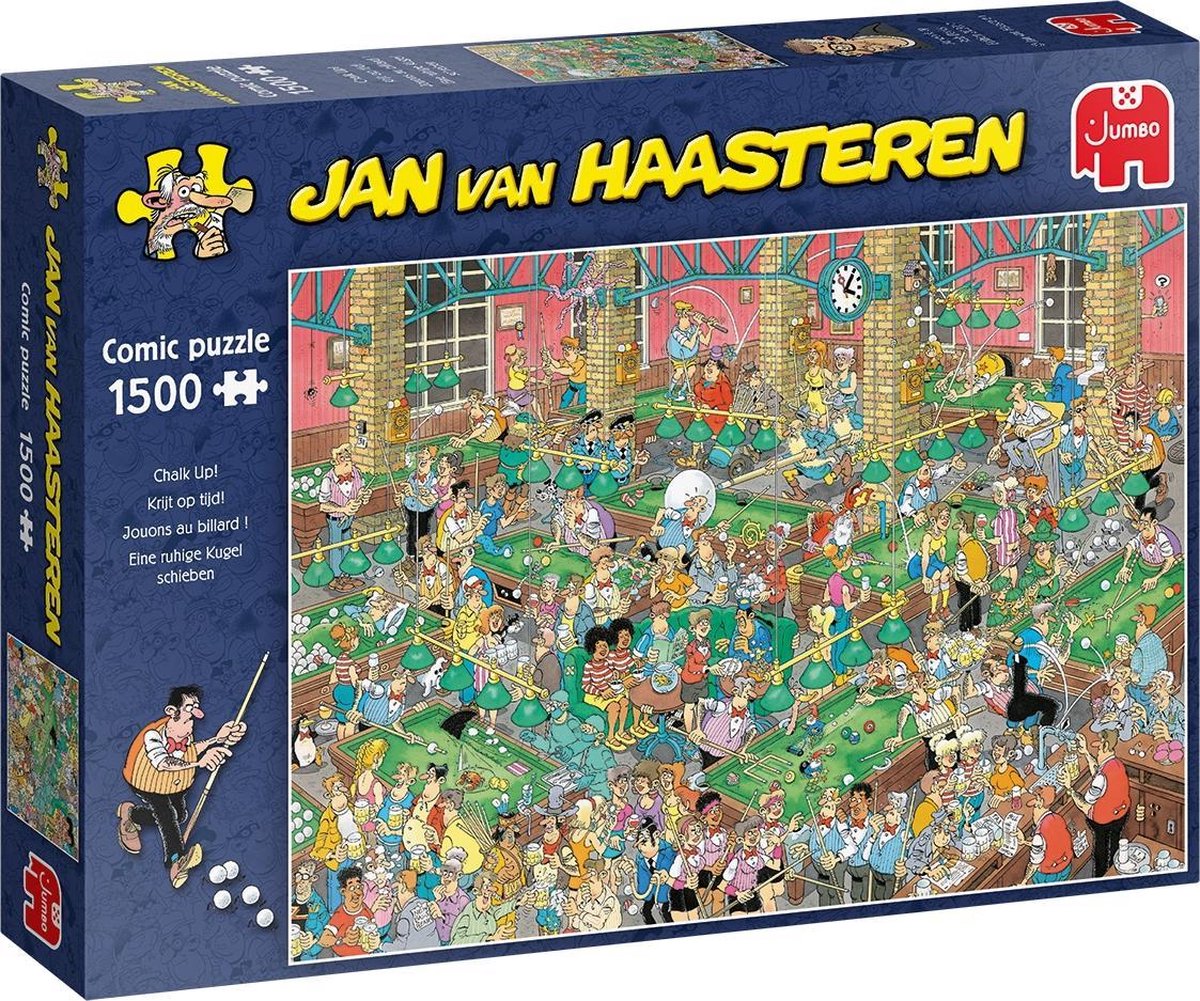 Legpuzzel Jan van Haasteren: Krijt op Tijd, 1500 stukjes