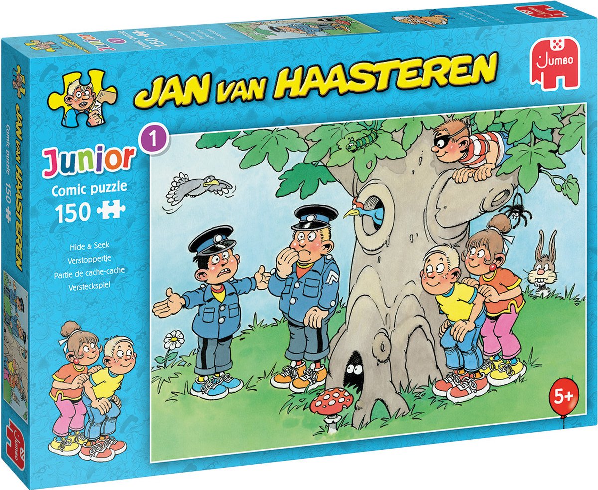 Legpuzzel Jan van Haasteren Junior: Verstoppertje, 150 stukjes