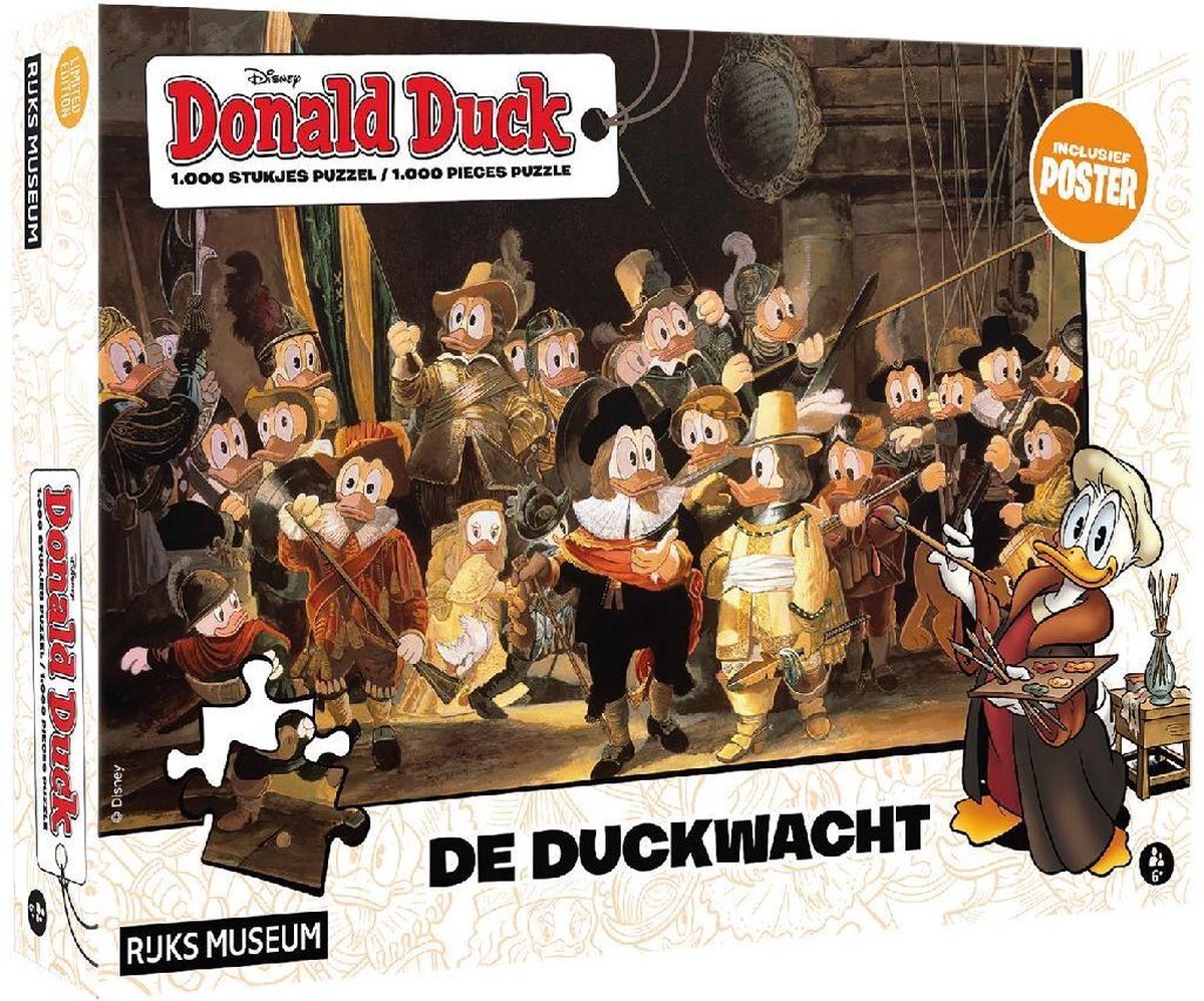 Puzzle Donald Duck : Garde de canard, 1000 pieces 