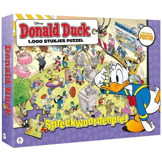 Legpuzzel Donald Duck: Spreekwoordenpret, 1000 stukjes