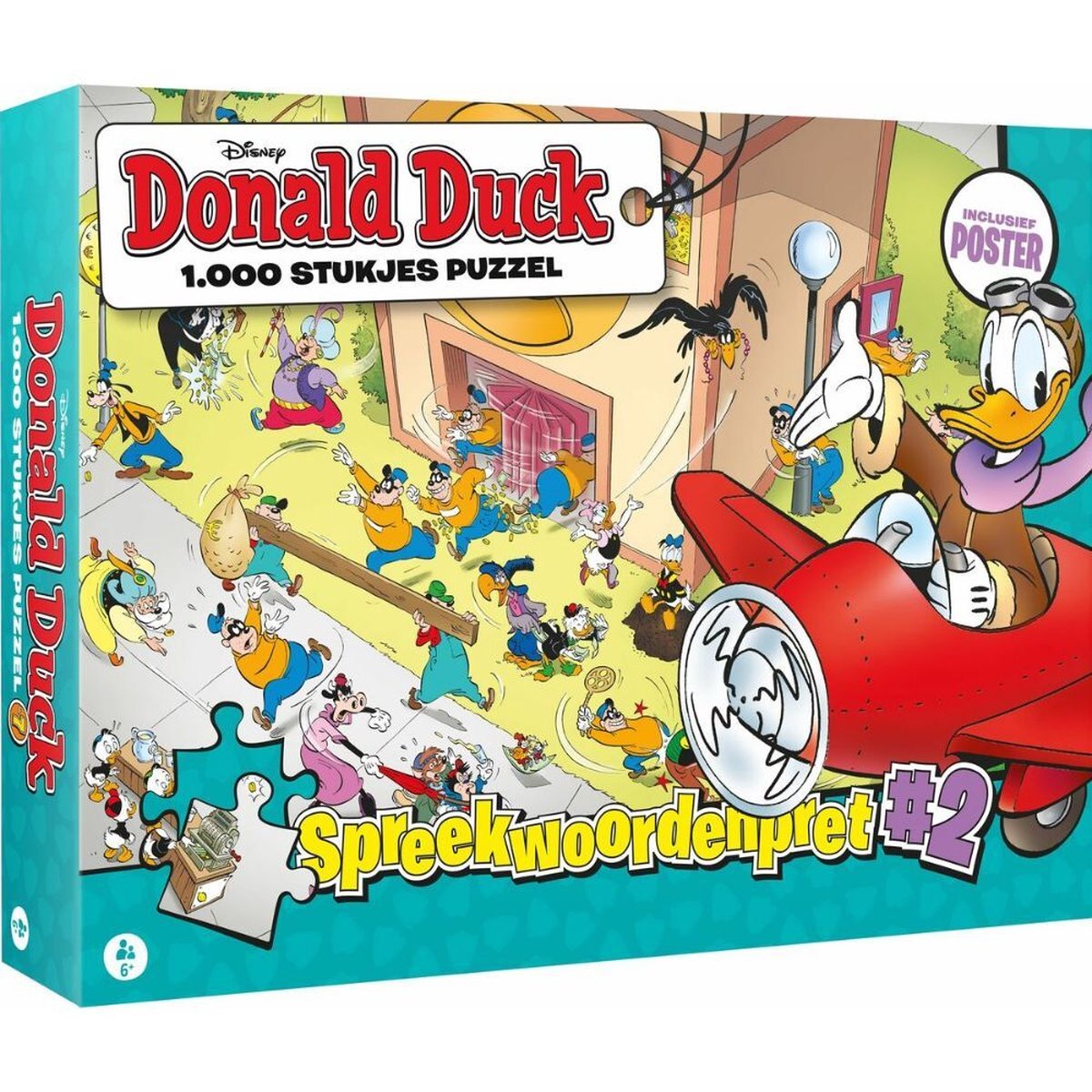 Legpuzzel Donald Duck: Spreekwoordenpret 2, 1000 stukjes
