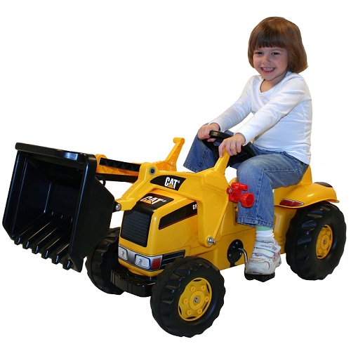 Rolly Toys Rolly Toys RollyKid Tracteur à p&eactute;dales CAT avec chargeur frontal et remorque