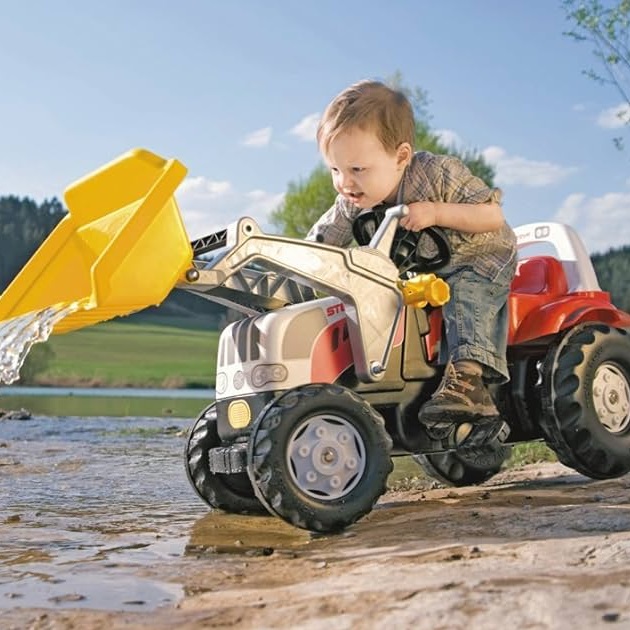 Rolly Toys Rolly Toys rollykid Steyr 6165 CVT avec chargeur frontal et remorque