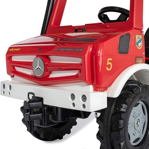 Rolly Toys 038220 - Rolly Toys Unimog brandweer met versnelling, rem en zwaailicht foto2