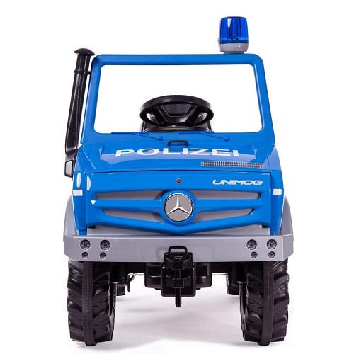 Rolly Toys 038251 - Rolly Toys Mercedes Unimog Politie Farmtrac blauw met zwaailicht foto3