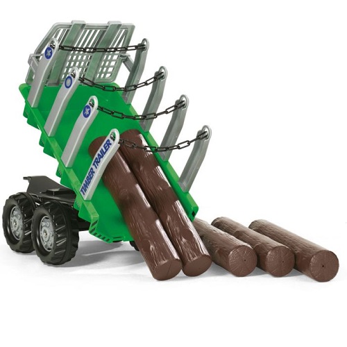 Rolly Toys Remorque à bois Rolly Toys rollyTimber avec 5 bûches