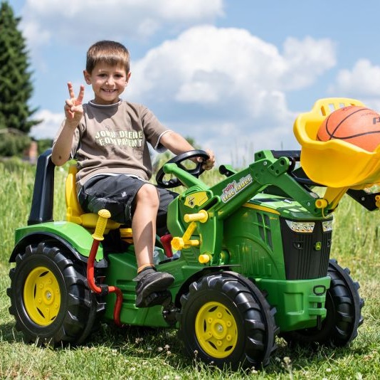 Rolly Toys Rolly Toys rollyX-Trac Premium John Deere 8400R avec chargeur frontal, frein à main et engrenage