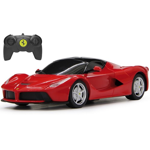 Jamara 404521 - Ferrari LaFerrari télécommandée 1:24 rouge, avec télécommande 2,4 GHz