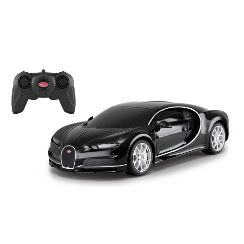 Afstandsbestuurbare Bugatti Chiron 1:24 zwart, inclusief 2,4GHz afstandsbediening