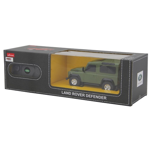 Jamara 405154 - Jamara Rastar Jamara 405154 Land Rover Defender RC 1:24 groen met 2,4GHz afstandsbediening
