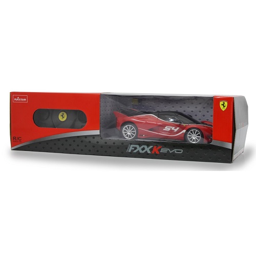 Jamara 405185 - Jamara Afstandsbestuurbare Ferrari FXX K Evo 1:24 rood, inclusief 2,4GHz afstandsbediening