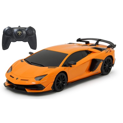 Rastar 405186 Afstandsbestuurbare Lamborghini Aventador SVJ 1:24 oranje, inclusief 2,4GHz afstandsbediening 