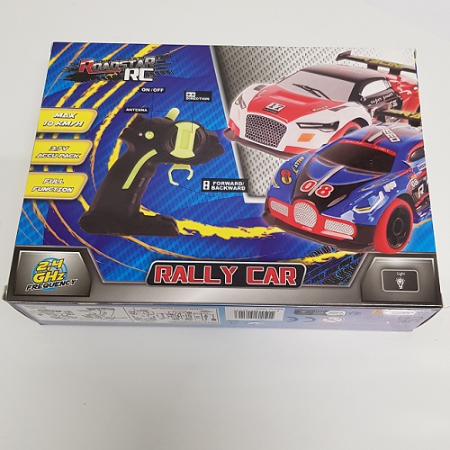 Roadstar RC Voiture de rallye Roadstar RC rouge, avec 2,4 GHz. t&eacute;l&eacute;commande