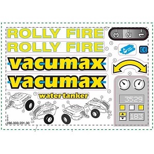 Stickervel Vacumax Fire/Vacumax