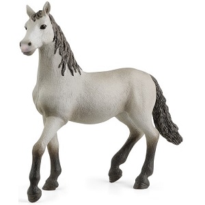Schleich paarden 13924 Schleich Andalusier jong paard Het jonge Pura Raza Espanola paard van de Schleich Horse Club is een nieuwsgierige appelschimmel met een wakkere blik en alert opgestoken oren. Paarde...