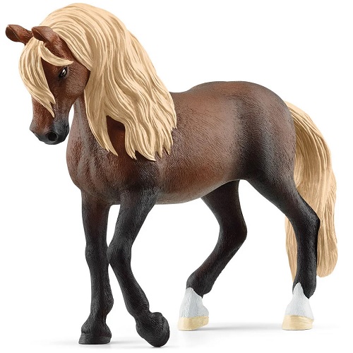 Schleich paarden 13952 Schleich 13952 Horse Club Paso Peruano hengst Deze hengst is een trotse Peruviaanse paso en een echte blikvanger. Met zijn elegante loopje, attent gespitste oren en speels opgeheven hoofd zie je m...