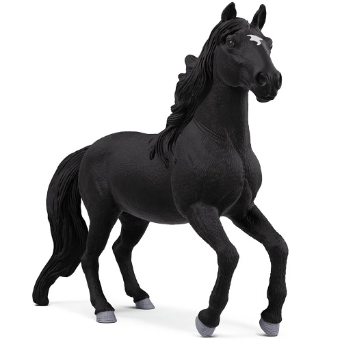 Schleich paarden 14918 Schleich 14918 Horse Club Lusitano hengst Weet de indrukwekkende, gitzwarte Lusitano-hengst hoe mooi hij is? In elk geval geniet hij er duidelijk van om zichzelf in de schijnwerpers te zetten ...