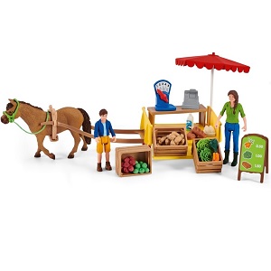 Schleich mobile farmer`s stand / market stall