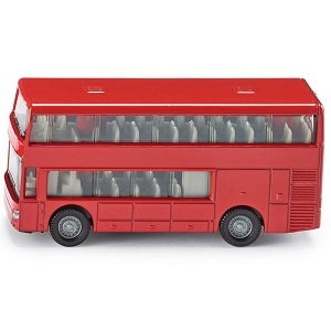 Siku Autobus à impériale Maquette métallique à petite échelle d´un bus à impériale. Le double étage a des roues à roulement doux et est fabriqué en métal avec des pièces en plastique. Le bus est à l´échelle d´environ 1:87 et peut donc être bien combiné avec d´autres véhicules jouets de Siku. Le double étage est également amusant en combinaison avec un tapis de jeu Kids Globe. C´est ainsi que vous rendez votre collection Siku encore plus belle!