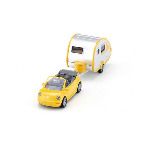 siku Siku 1629 Volkswagen Beetle avec caravane