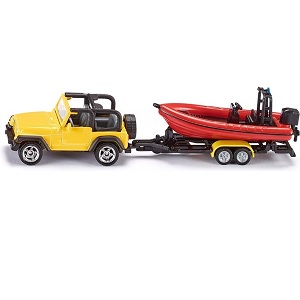 Siku speelgoed Jeep met boot