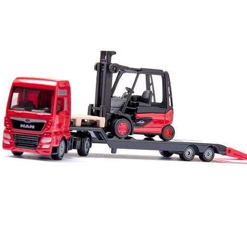 Siku 1763 - Siku Siku 1763 MAN vrachtwagen met Linde vorkheftruck (nieuw 2026)
