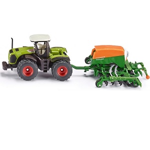 Siku Claas Xerion Traktor + Sämaschine