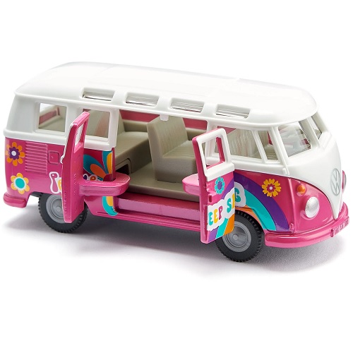 Siku 2364 - Siku Siku 2364 Volkswagen T1 Samba in flowerpower-ontwerp, speelgoedbus 1:50 (nieuw 2025)