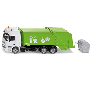 Siku 2938  garbage truck with garbage container