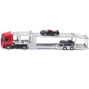 Siku 3934 truck with car transport trailer with tw...