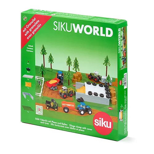 Siku Siku World 5606 Ensemble de silo complet avec bâche