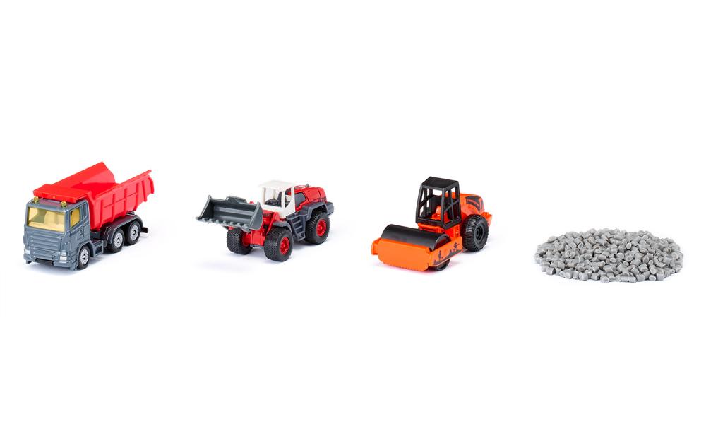 Siku 6329 - Siku 6329 Coffret cadeau ouvriers routiers 4 pièces