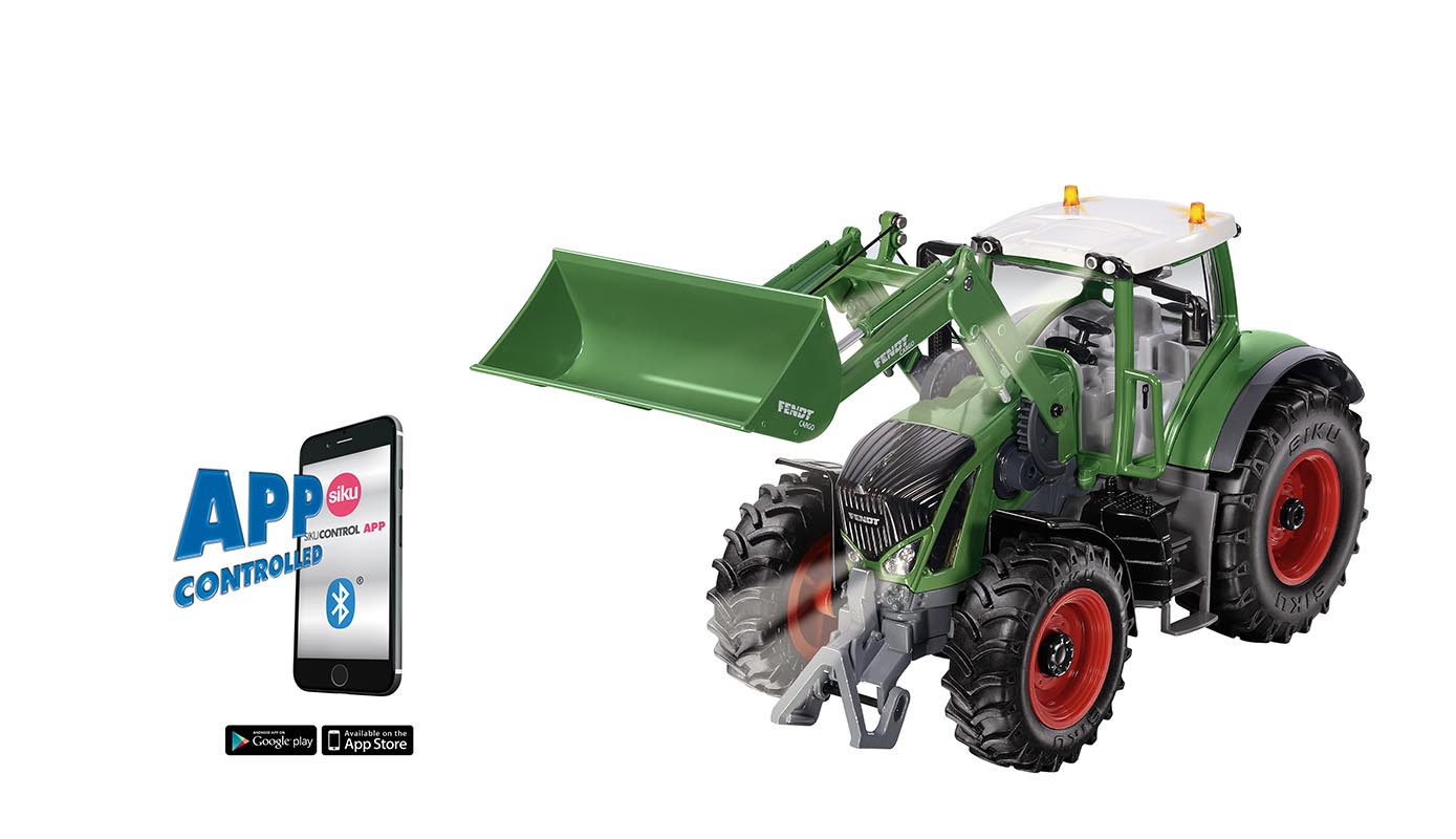 siku 6793 - Siku Bluetooth Fendt 933 avec chargeur frontal 1:32