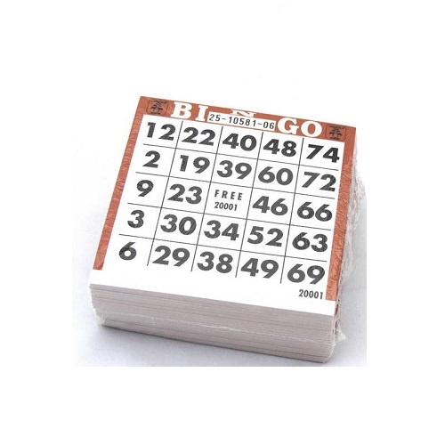 Bloc de bingo 500 feuilles (5 ass.) 