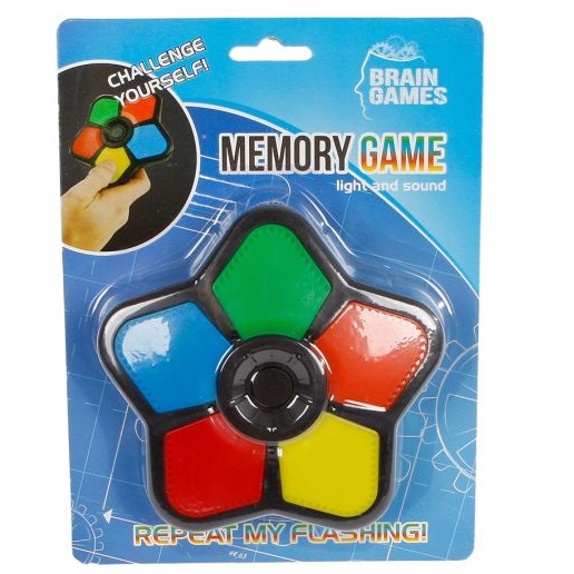 Brain Games - Jeu de mémoire avec son et lumière Relevez le défi avec ce jeu de mémoire. Appuyez sur le bouton, observez les lumières et répétez le motif. Cela semble parfois plus simple que chaud. Jusqu'où irez-vous ?