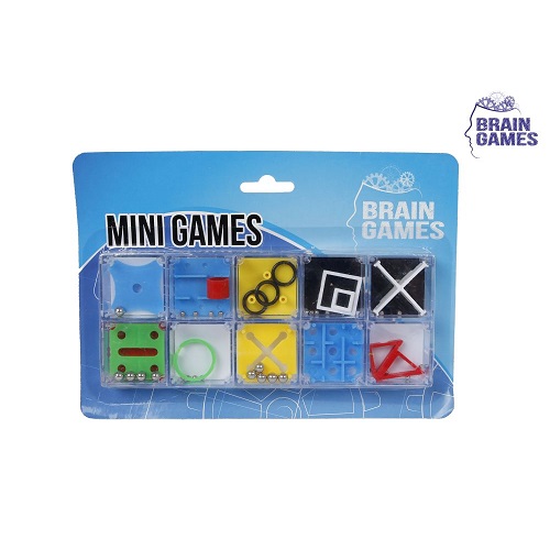 SP621185 Brain Games Brain Games mini puzzels 10 stuks 3,7x3,7cm