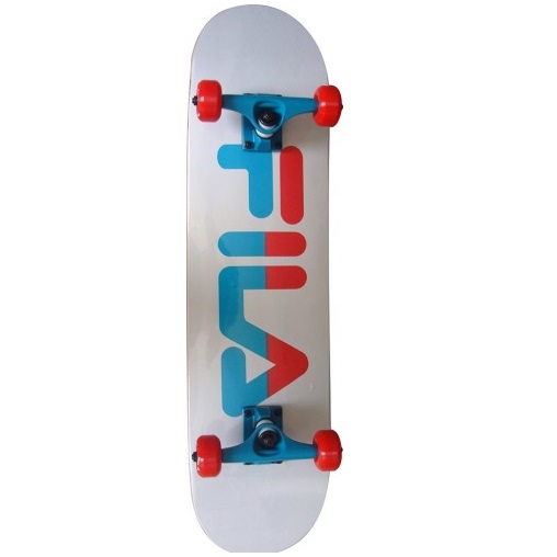 Skateboard Fila: wit 79 cm/ABEC7
