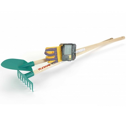 Theo Klein Theo Klein Ensemble de jardin BOSCH (3 pièces), râteau, pelle et gants de travail
